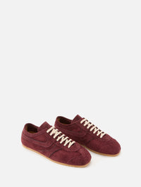 Slim Suede Sneaker,DRIES VAN NOTEN,CHOCOLATE,Image 2