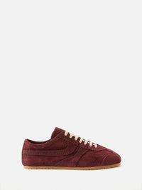 Slim Suede Sneaker,DRIES VAN NOTEN,CHOCOLATE,Image 1
