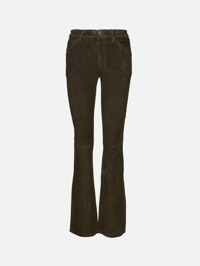 Micro Flare Pant,SPRWMN,LODEN,Image 1
