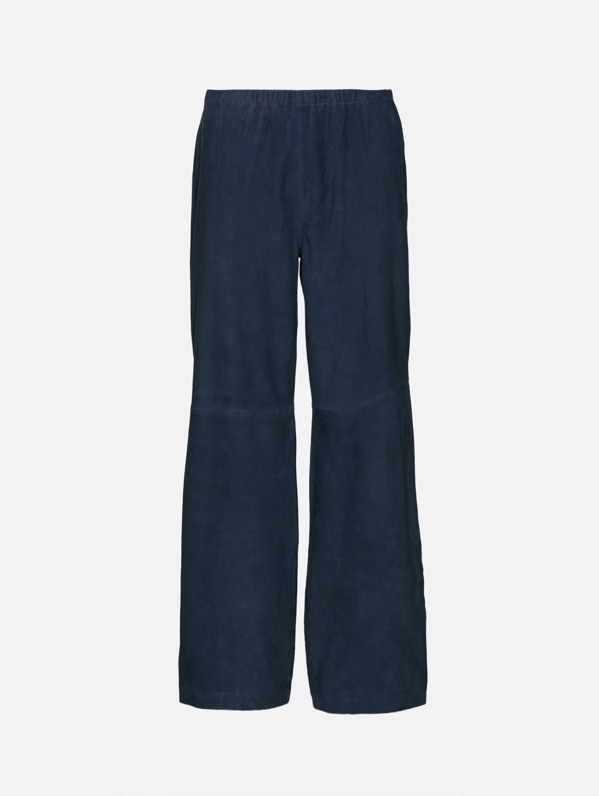 Suede Colby Pant,LA LIGNE,NAVY,Image 1