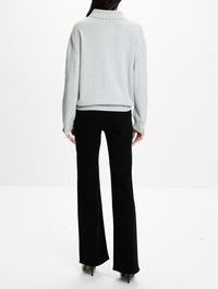 Polo Sparkling Cross Sweater,BARRIE KNITWEAR,NUAGE,Image 3