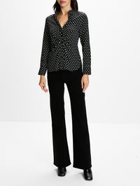 Blake Top,CALLAS MILANO,BLACK DOTS,Image 2