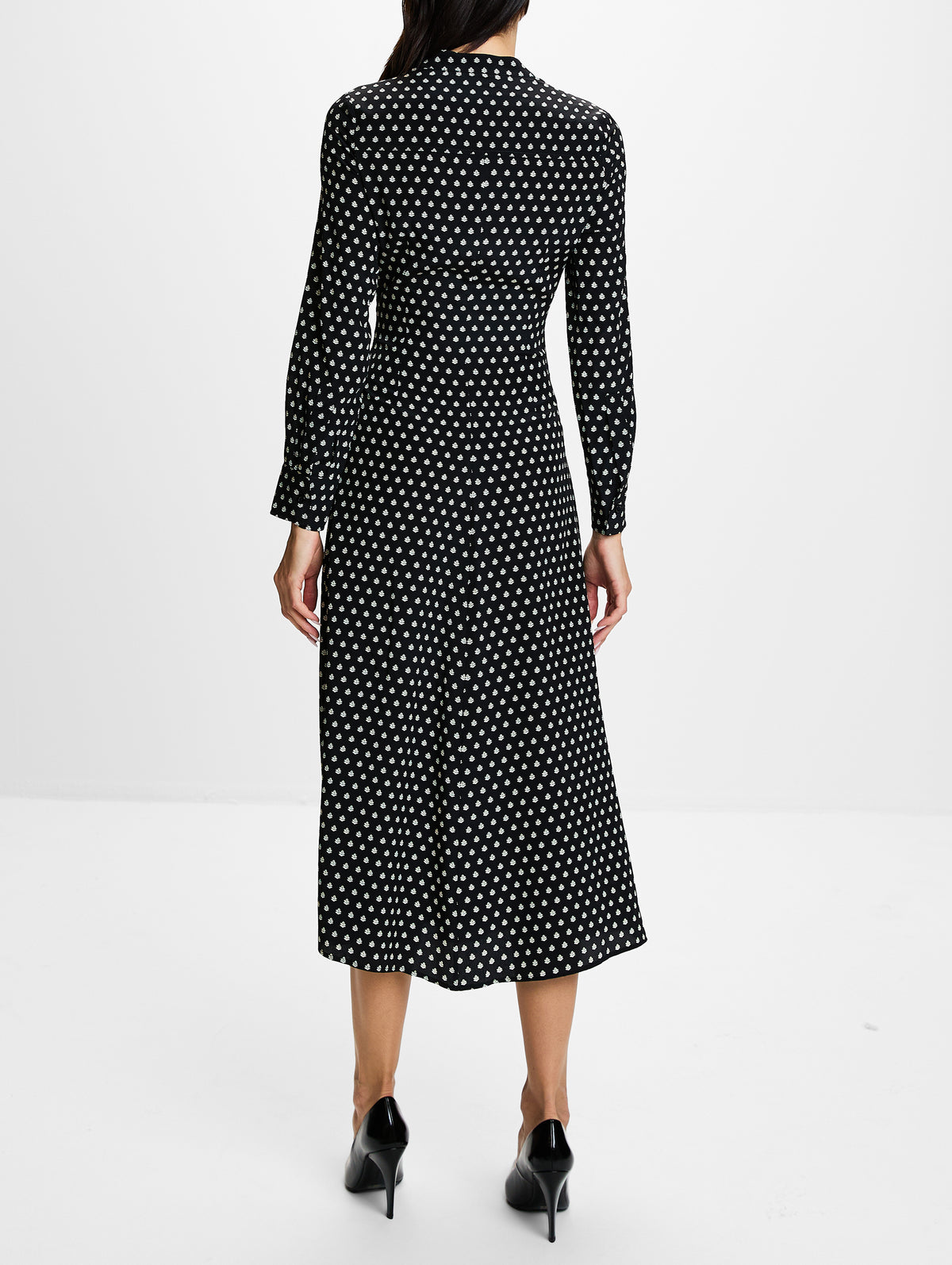 Genny Dress,CALLAS MILANO,BLACK DOTS,Image 4