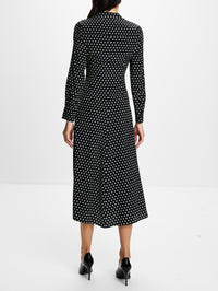 Genny Dress,CALLAS MILANO,BLACK DOTS,Image 4
