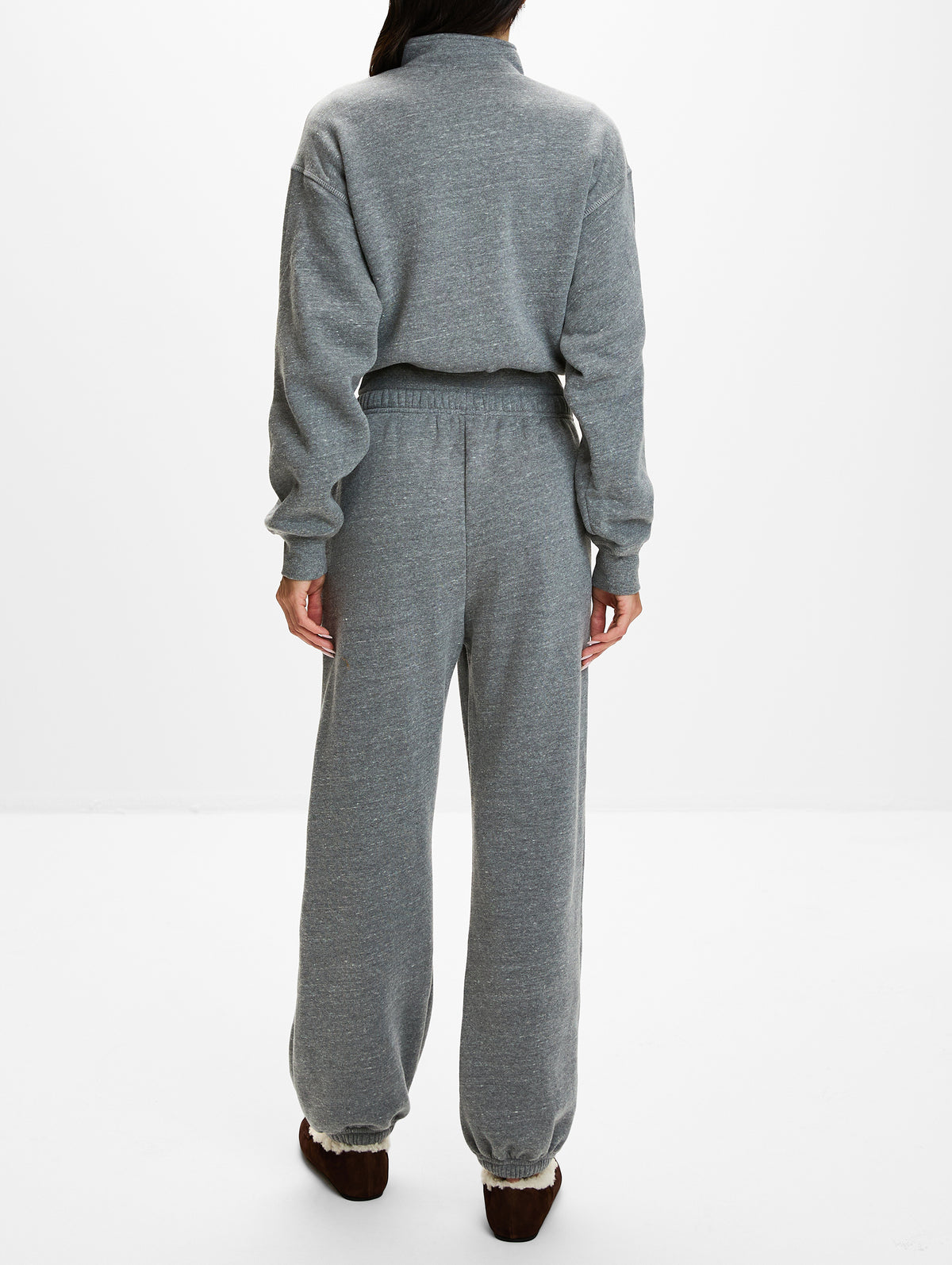 Boyfriend Sweatpant,ÉTERNE,DARK HEATHER GREY,Image 3