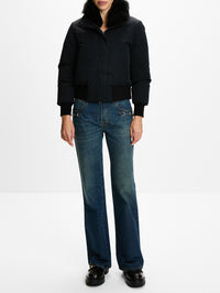 High Neck Jacket,GUCCI,BLACK,Image 2