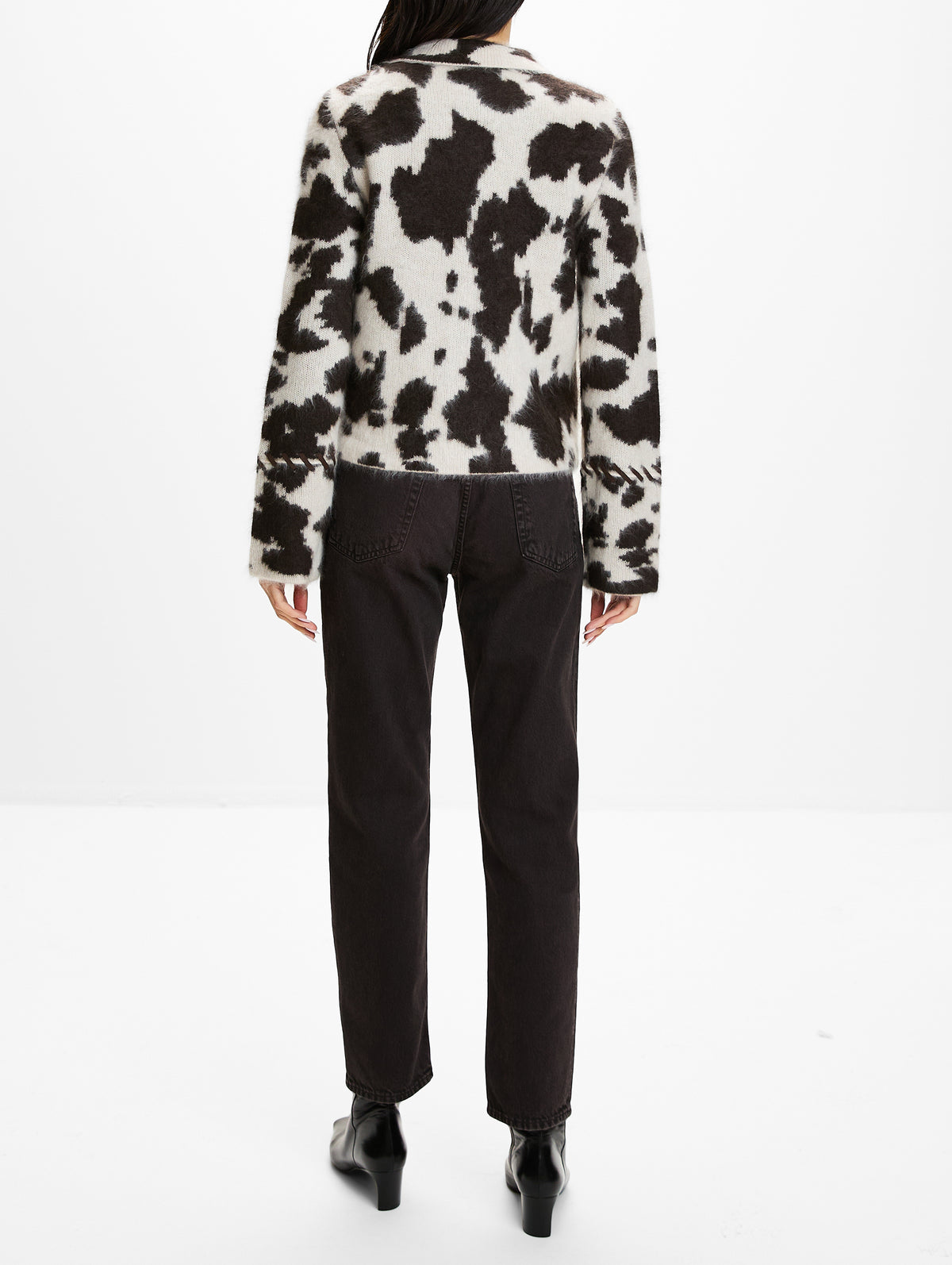 Grizzly Cowhide Jacket,GUEST IN RESIDENCE,OATMEAL BURNT COCOA,Image 3