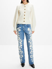 Grizzly Sculpted Cardigan,GUEST IN RESIDENCE,CREAM,Image 2