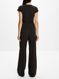 Nando Lounge Pant,LESET,HICKORY MELANGE,Image 3