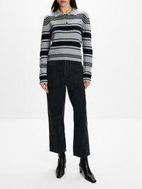 Tinna Stripes Sweater,LISA YANG,SANDERLING,Image 2