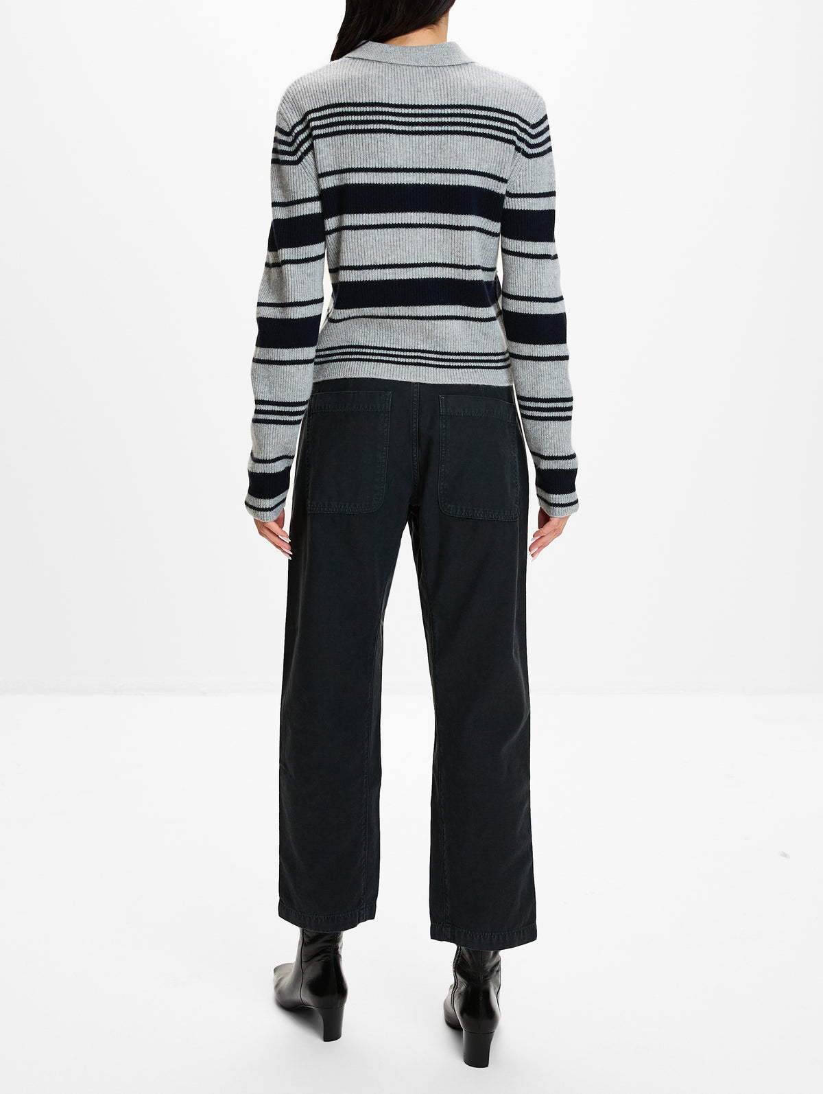 Tinna Stripes Sweater,LISA YANG,SANDERLING,Image 3