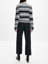 Tinna Stripes Sweater,LISA YANG,SANDERLING,Image 3