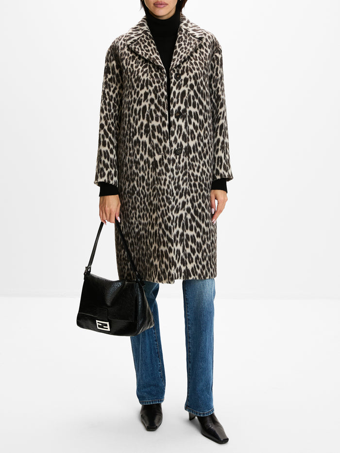 Coat,MAX MARA,ECRU SPOT,Image 2