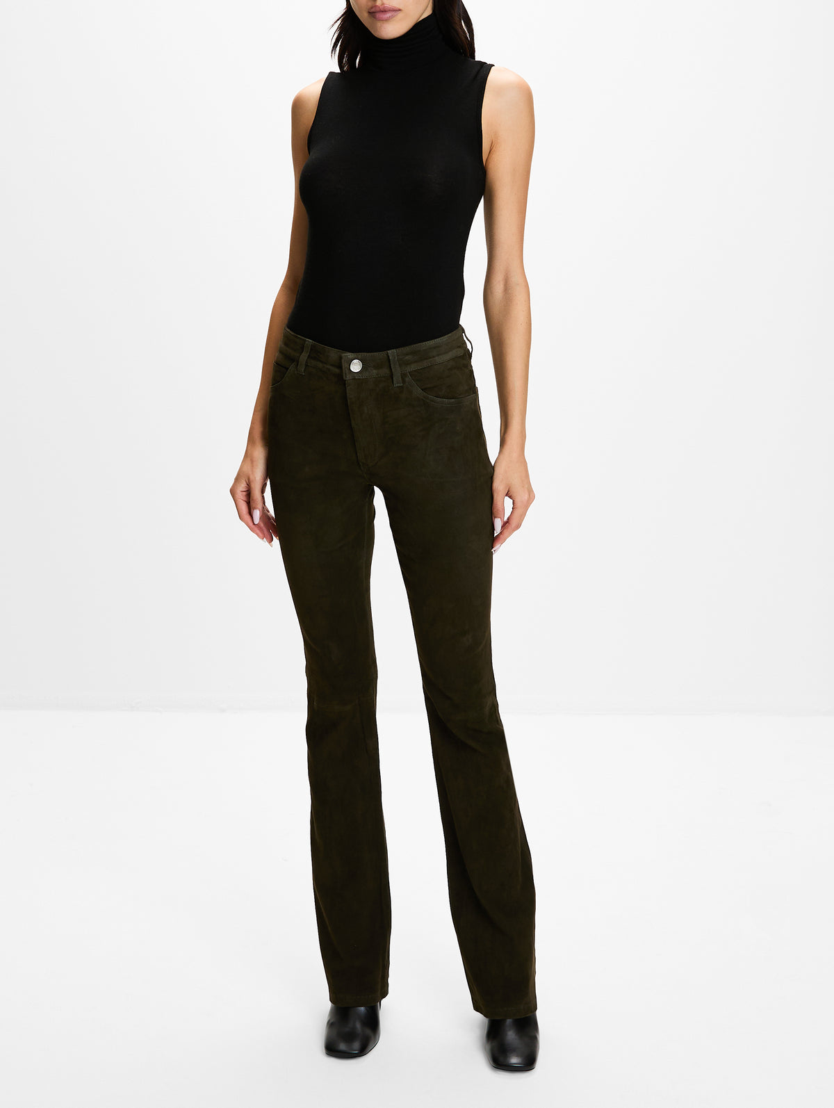 Micro Flare Pant,SPRWMN,LODEN,Image 2