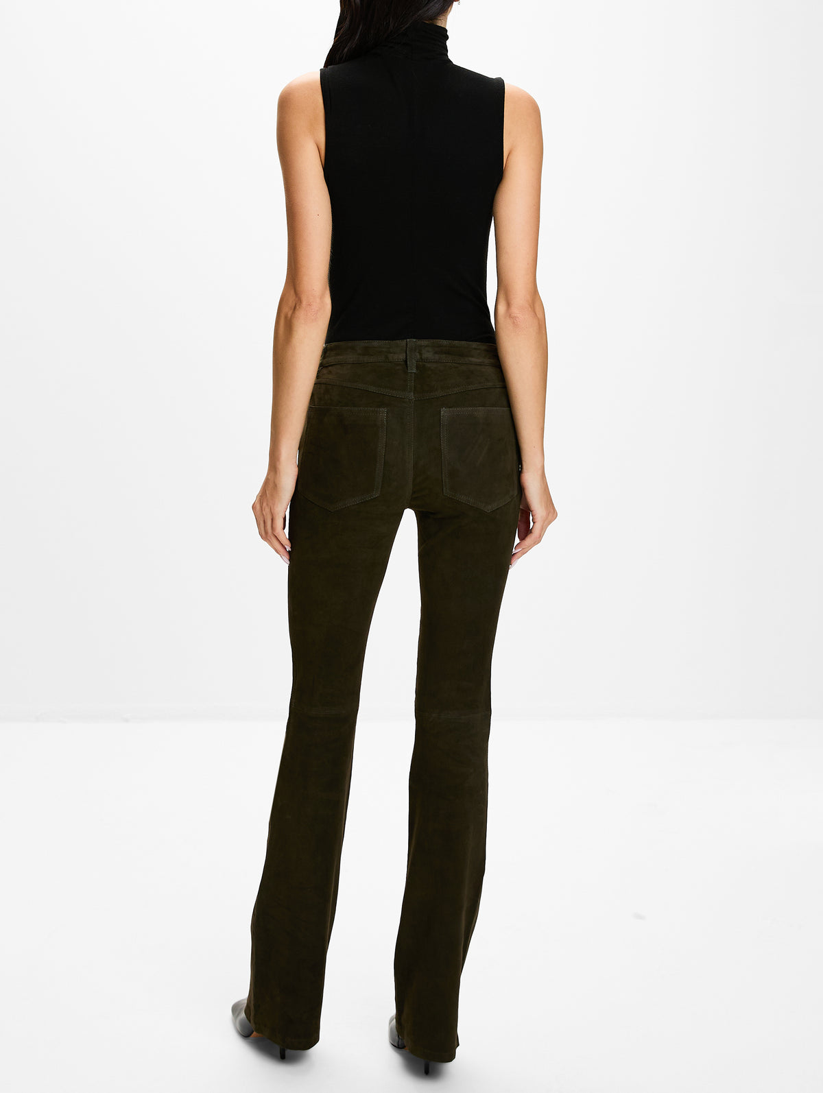Micro Flare Pant,SPRWMN,LODEN,Image 3