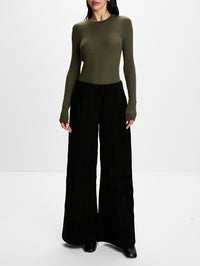 Wide Leg Pant,SPRWMN,BLACK,Image 2