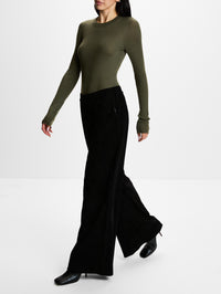 Wide Leg Pant,SPRWMN,BLACK,Image 3