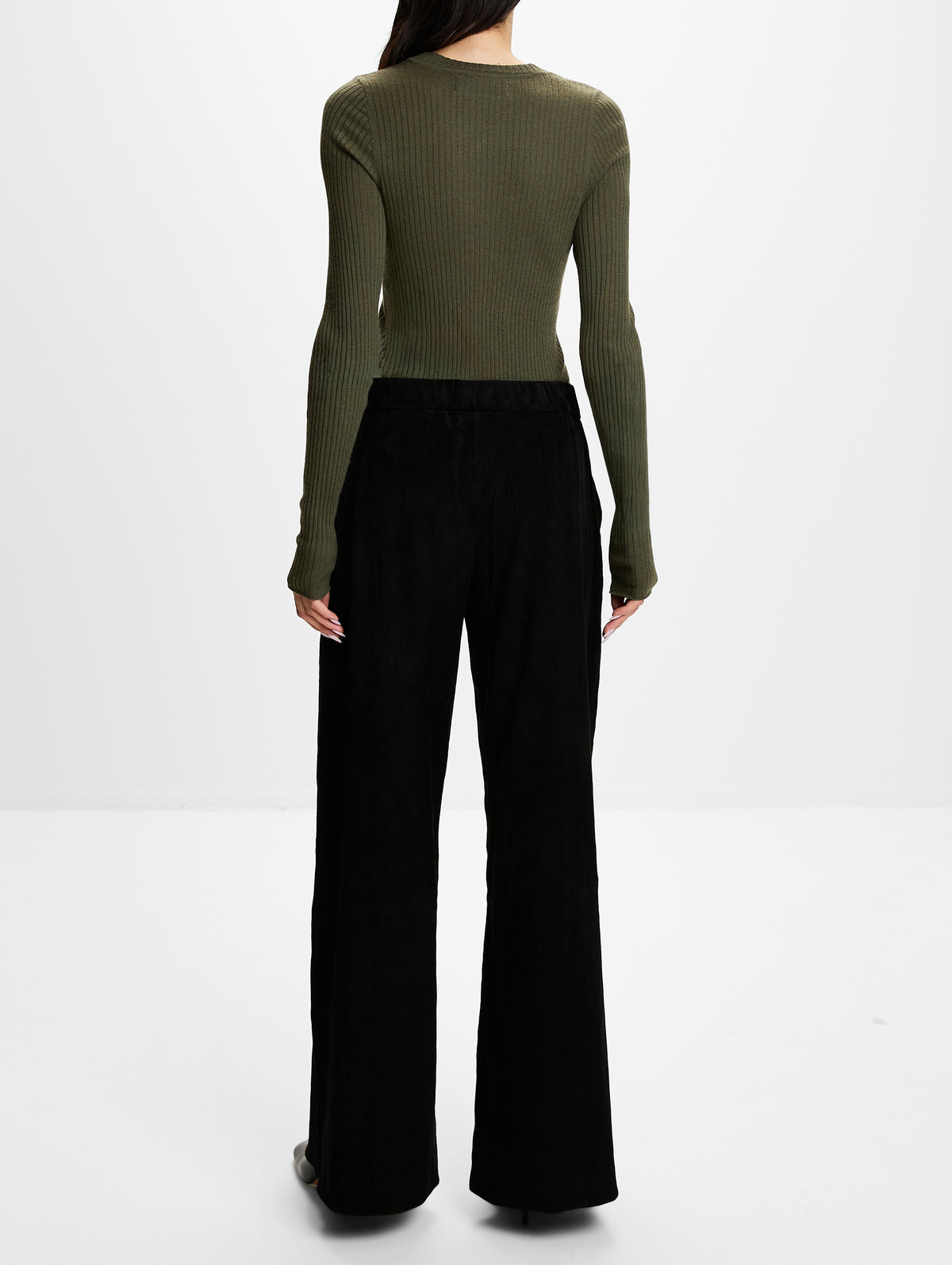 Wide Leg Pant,SPRWMN,BLACK,Image 4