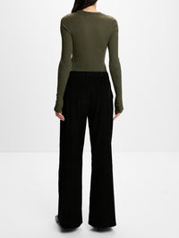 Wide Leg Pant,SPRWMN,BLACK,Image 4