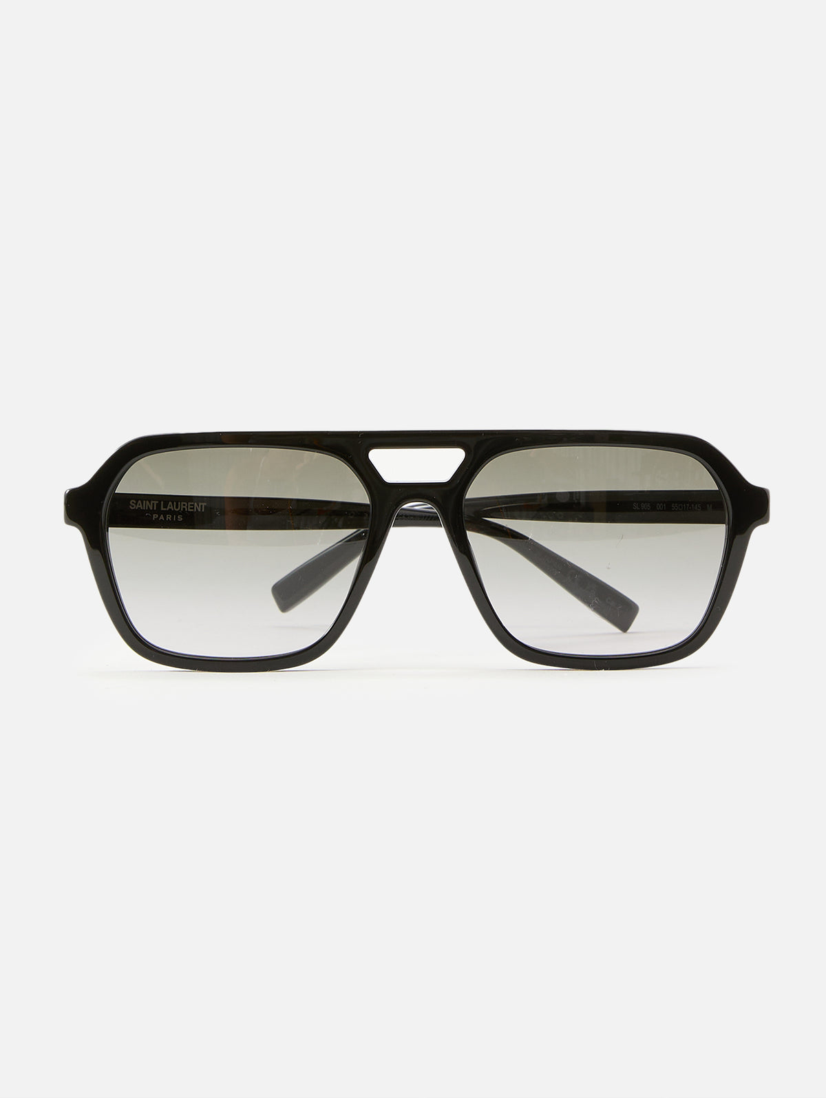 Squared Aviator Sunglasses,KERING EYE- SAINT LAURENT,BLACK,Image 1