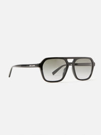 Squared Aviator Sunglasses,KERING EYE- SAINT LAURENT,BLACK,Image 2