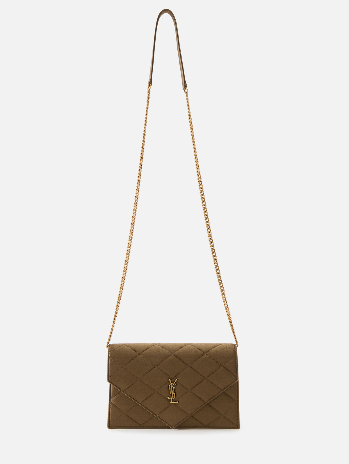 Chain Wallet,SAINT LAURENT,MARRON GLACE,Image 3
