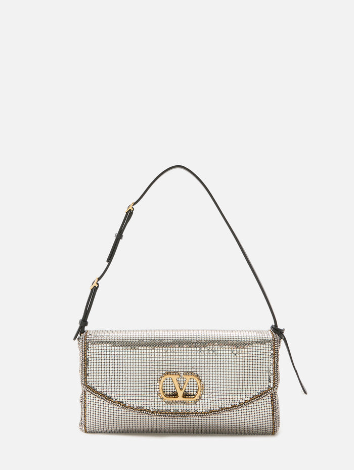 Devain Shoulder Bag,VALENTINO GARAVANI,SILVER,Image 1