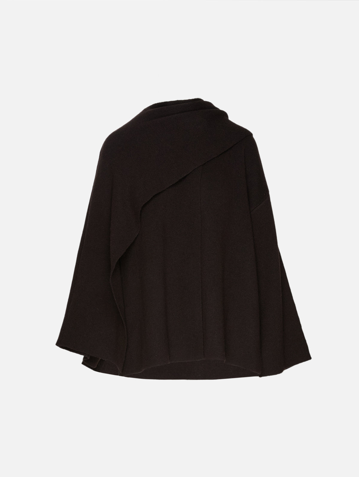 Nessa Wrap Cardigan Coat,LISA YANG,DARK OAK,Image 1