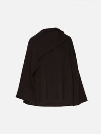 Nessa Wrap Cardigan Coat,LISA YANG,DARK OAK,Image 2
