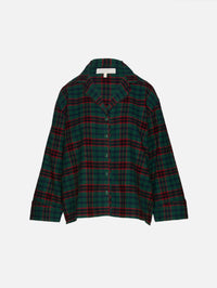 Flannel Pajama Top,THE GREAT,LODGE PLAID,Image 2