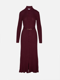 Tenes Dress,GABRIELA HEARST,BORDEAUX,Image 2