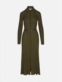 Tenes Dress,GABRIELA HEARST,OLIVE,Image 1