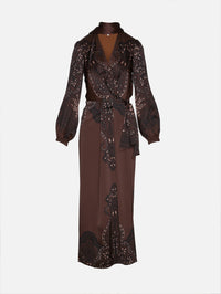 Timeless Concurse Wrap Dress,JOHANNA ORTIZ,CHOCOLATE,Image 1