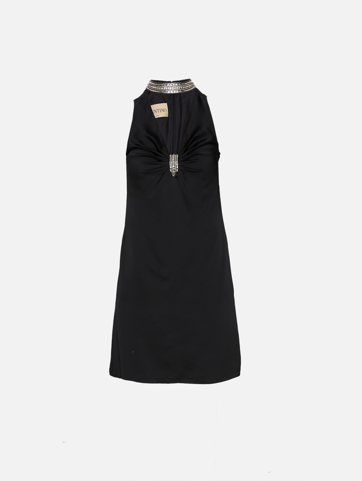 Cady Raso Embroidered Dress,VALENTINO GARAVANI,BLACK/SILVER,Image 1