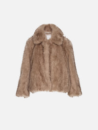 Fur Jacket,MAX MARA,HONEY,Image 1