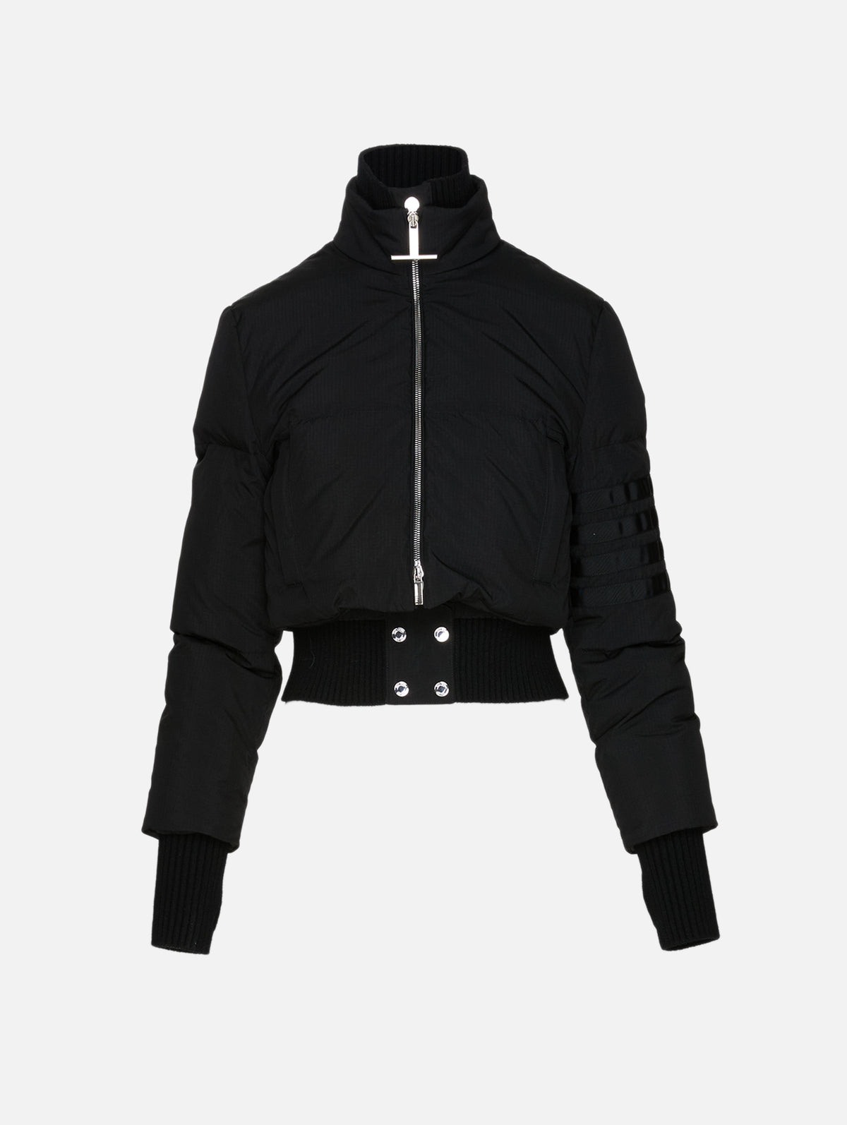 Zip Front Jacket,THOM BROWNE,BLACK,Image 2