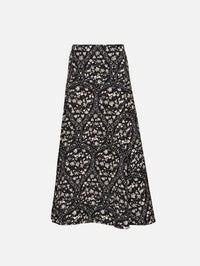 Boho Bloom Ankle Skirt,JOHANNA ORTIZ,BLACK/ECRU,Image 2