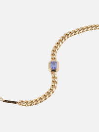 One-of-a-Kind Tanzanite Apron-Set Bracelet,ZOE CHICCO,YELLOW GOLD,Image 3