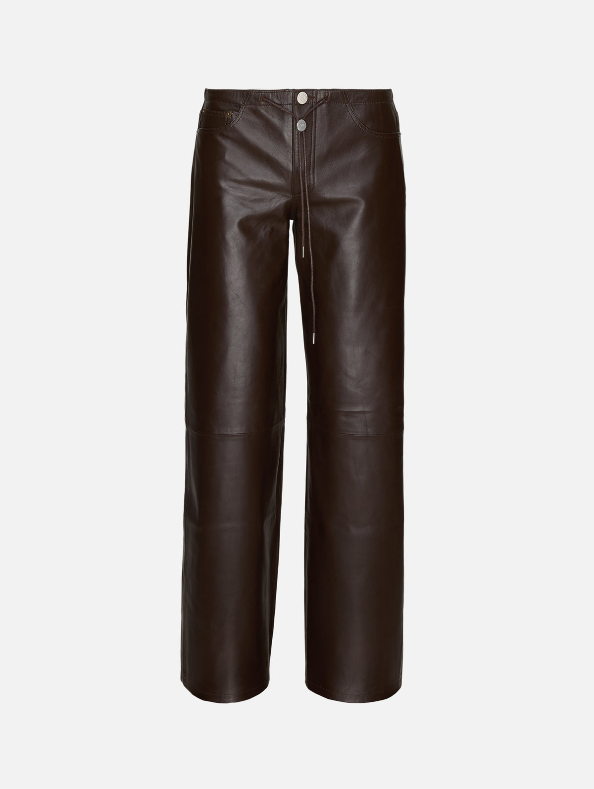 Cool Pant,STILL HERE NYC,BROWN LEATHER,Image 1
