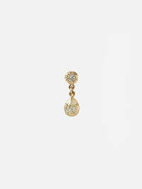 Sophia 1+1 Diamond Teardrop Stud,JACQUIE AICHE,YELLOW GOLD,Image 1