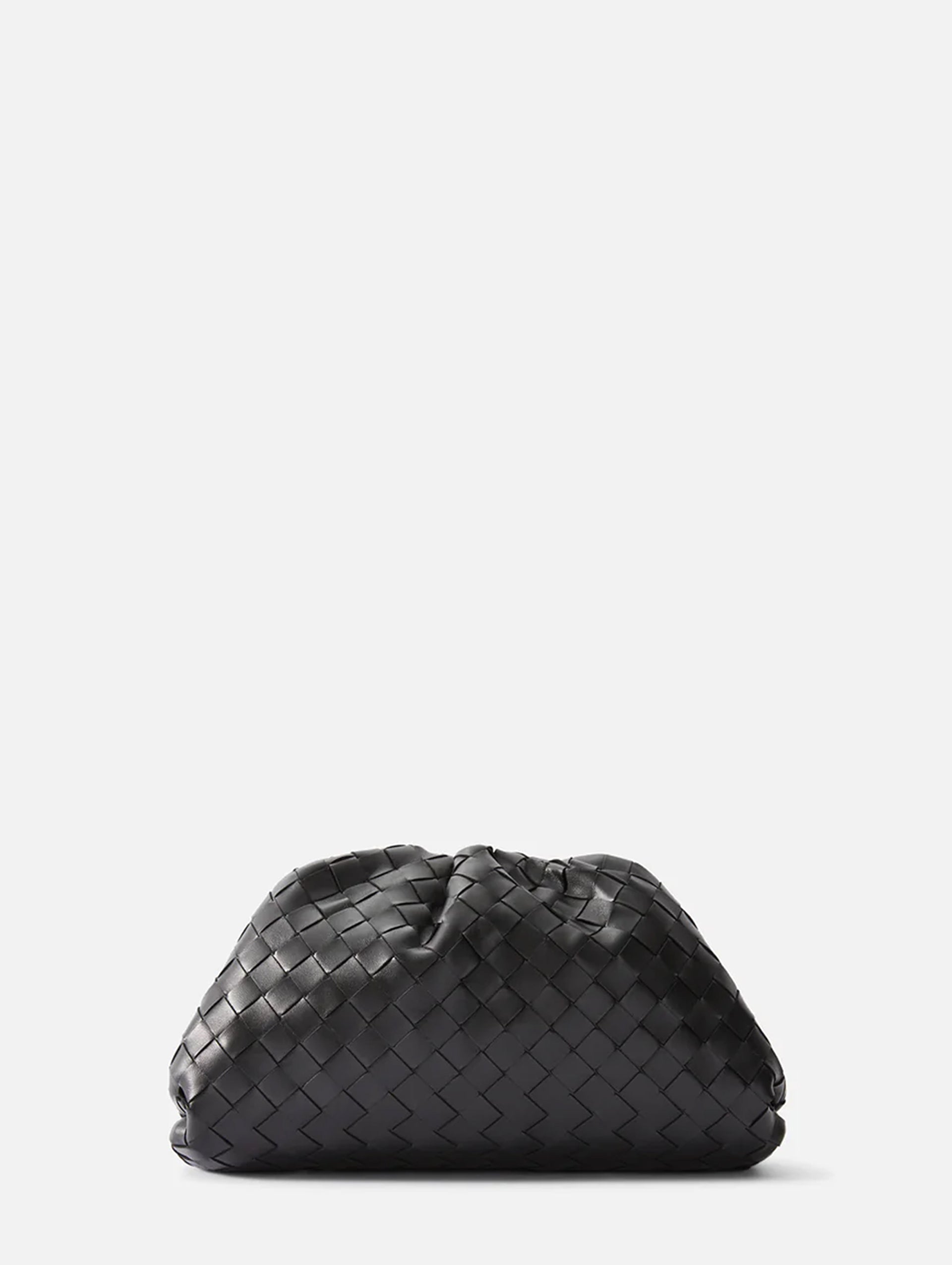 Bottega Veneta The Mini Pouch Intrecciato bag in black