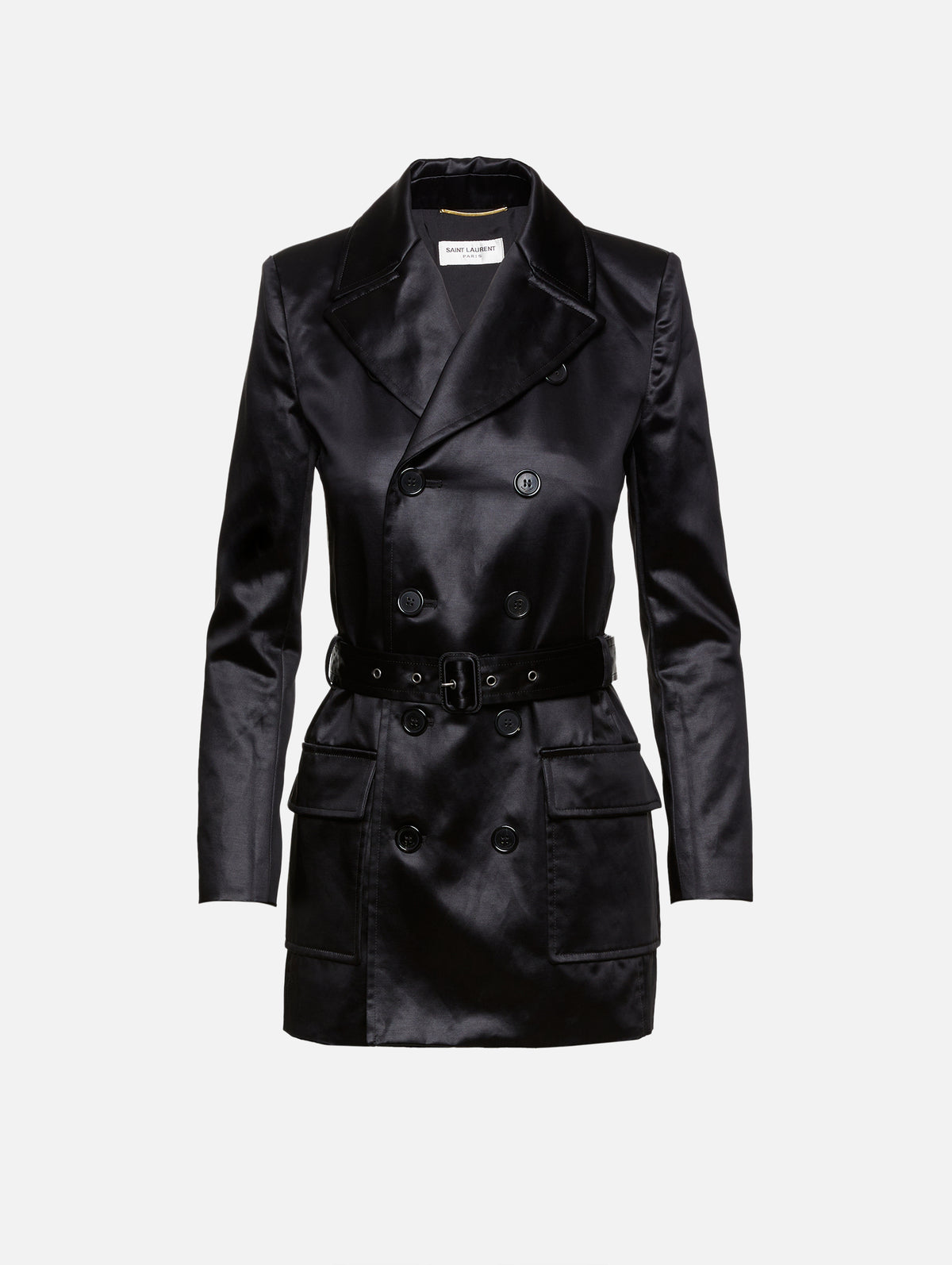 Sahara Jacket Dress,SAINT LAURENT,BLACK,Image 1