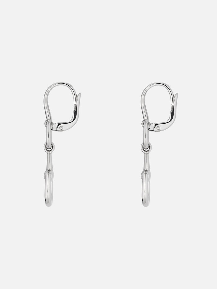 Horsebit Chandelier Earrings,GUCCI FINE JEWELRY,WHITE GOLD,Image 1