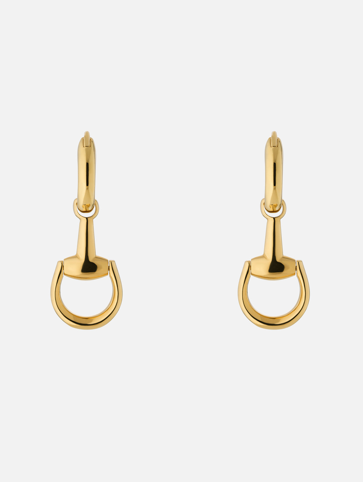 Horsebit Hoop Earrings,GUCCI FINE JEWELRY,YELLOW GOLD,Image 1