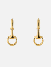 Horsebit Hoop Earrings,GUCCI FINE JEWELRY,YELLOW GOLD,Image 1