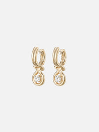 Rocky Earring Small,MELISSA KAYE,YELLOW GOLD,Image 1