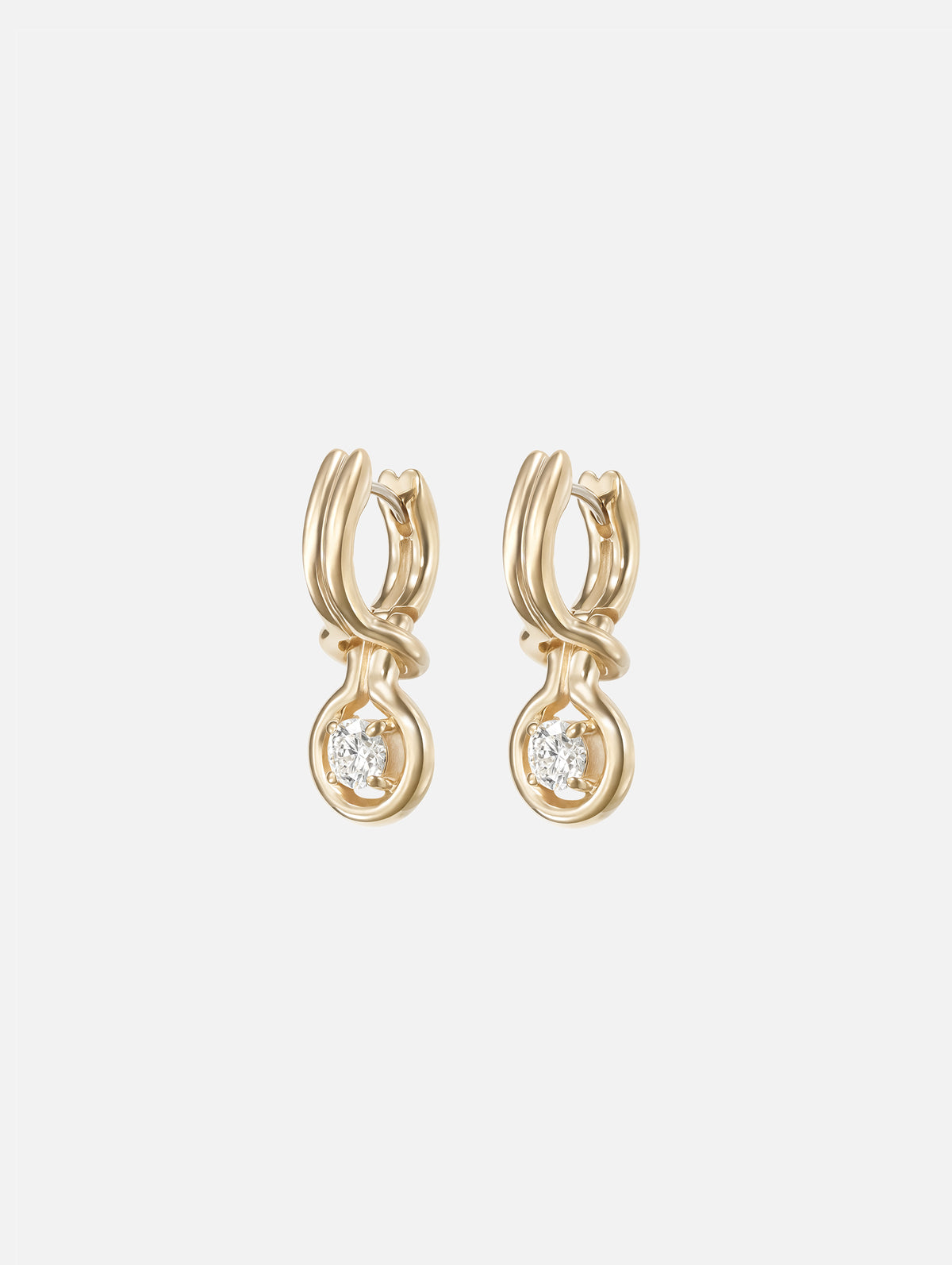 Rocky Earring Small,MELISSA KAYE,YELLOW GOLD,Image 5
