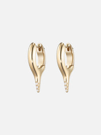 Mini Lola Needle Earrings,MELISSA KAYE,YELLOW GOLD,Image 1