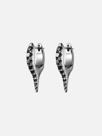 Mini Lola Needle Earrings,MELISSA KAYE,BLACK GOLD,Image 1