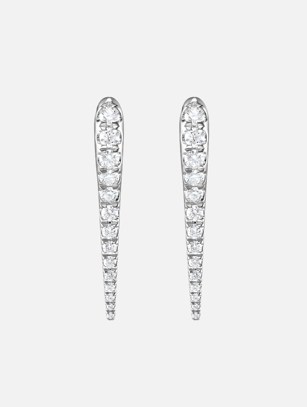 Small Lola Needle Earrings,MELISSA KAYE,WHITE GOLD,Image 2